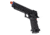 Lancer Tactical Knightshade Hi-Capa Gas Blowback Airsoft Pistol, Black/Blue, LTX-6BN