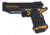 Lancer Tactical Knightshade Hi-Capa Gas Blowback Airsoft Pistol, Black/Blue, LTX-6BN