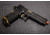 Lancer Tactical Knightshade Hi-Capa Gas Blowback Airsoft Pistol, Black/Gold, LTX-6B