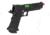 Lancer Tactical Knightshade Hi-Capa Gas Blowback Airsoft Pistol, Black/Green, LTX-6BZ