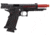 Lancer Tactical Knightshade Hi-Capa Gas Blowback Airsoft Pistol, Black/Red, LTX-6BR