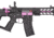 Lancer Tactical Proline Enforcer Battle Hawk 7in Skeleton M4 Airsoft Rifle w/ Alpha Stock, Black/Purple, LT-34BCP7-G2-ME