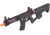 Lancer Tactical Proline Enforcer Battle Hawk 7in Skeleton M4 Airsoft Rifle w/ Alpha Stock, Black/Purple, LT-34BCP7-G2-ME