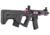 Lancer Tactical Proline Enforcer Battle Hawk 7in Skeleton M4 Airsoft Rifle w/ Alpha Stock, Black/Purple, LT-34BCP7-G2-ME