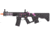 Lancer Tactical Proline Enforcer Battle Hawk 7in Skeleton M4 Airsoft Rifle w/ Alpha Stock, Black/Purple, LT-34BCP7-G2-ME
