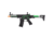 Lancer Tactical ProLine NEEDLETAIL PDW Skeleton AEG High FPS, Black/Green, LT-29BFZ-G2-ME