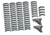 LaRue Tactical HandStop and IndexClip Combo, 74 Total Piece Set, Black, LT711-708-BLK-BOXED