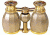 Lascala Optics Hamlet Opera Glasses, Titanium Body, Golden Rings LSH-07