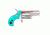 LaserLyte V-Mini Grip Red Laser Sight for NAA .22LR/.22S, Tactical Teal NAA-PPT
