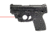 Lasermax CenterFire for S&amp;W Shield, .45 cal, Red CF-SHIELD-45