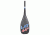 Latitude 44 Navigator Adj Carbon Paddle, Palm Grip, Length to 86in, Black, Red, White, Blue, L44NADJ