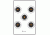 Law Enforcement Targets 5 Bull's-Eye Target With Orange Centers, Pack of 100, 21x24, SI-5