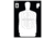 Law Enforcement Targets B-34R Reverse Of B-34 25 Yard Reduction Of B-27 Police Silhouette 17.5x23 Inch White 100 Per Case