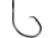 Lazer Sharp Circle Sea Hook, Billfish Endorsed, Wide Gap, Non-Offset, Ringed Eye, Light Wire, Forged Point, Platinum Black Plus, U-Pack Hooks L2004ELU-7/0