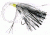 Lazer Sharp Fluke Saltwater Rig,Nickel,36in,Silver Skirt L985-2/0