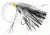 Lazer Sharp Fluke Saltwater Rig,Nickel,36in,Silver Skirt L985-2/0