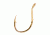 Lazer Sharp Salmon Egg Hook Up Eye 1 Slice,Gold,G-Pack Hooks L038G-10
