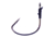 Lazer Sharp Tube Worm Hook,Medium Wire,Ringed Eye,Non-Offset,Molded Keeper,Needlepoint,Platinum Black,Lazer Sharp Hooks L19G-1/0