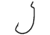 Lazer Sharp Wide Gap Worm Hook,Platinum Black,G-Pack Hooks L092GK-3/0