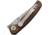 Leader Knives Fuga F107 Folding Knife, 3.88in Closed, 2.88in 4116 Stainless Blade, Walnut Handle, F107
