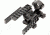 Leapers AR-15 Carry Handle Mount with Integral Tactical Rings &amp; Picatinny Tri-Rails, Complete with Flat Top Adaptor MNT-168R25