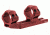 Leapers UTG Accu-Sync 30mm Medium Profile 50mm Offset Pic. Rings, Red Anodize AIR31850AR