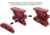 Leapers UTG Angled Index Mount, Keymod, Matte Red, TL-TRK01R