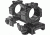 Leapers UTG Integral QD 1in Ring 2 Slot 35mm High 70mm Picatinny Mount M1B35070R2