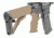 Leapers UTG PRO Model4 Combat OPs S1 Mil-spec Butt Stock Kit-FDE, _x000D_ RBUS1DM