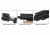 Leapers UTG PRO Model 4 High Pro Quad-rail Gas Block for .75in Barrel, Black, MTU012H4