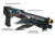 Leapers UTG Sport Airsoft Multi-Shot Combat Shotgun, Black, SOFT-M3L