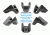 Leapers UTG Super Slim Keymod Hand Stop/Barricade Rest Kit, Black TL-HS02B