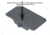 UTG Pro Super Slim RDM20 Dovetail Mount, Low Profile, Small, Black, RDM-20XSD