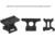 UTG Pro Super Slim T1 Mount, Absolute Co-Witness, Black, MT-T1AC
