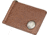 Leather Collections Bison Leather Clip Wallet w/Nickle, Rust Brown, BIS-87/BR