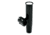Lees Tackle Clamp-On Rod Holder Horizontal Mount - Aluminum - Pipe Size 5 - 2.375in - 2-3/8in OD - Black, RA5205BK