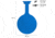 Legion Targets 10in Legion Gong 3/8in AR500, Blue, TLG-10R