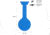 Legion Targets Legion Hostage Complete Kit, Blue/Black, LG-HOST