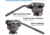 Leofoto BV-10 Fluid Head for Optics up to 11 lb w/Handle, Arca Compatible, Black, BV-10