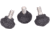 Leofoto LF/LS Rubber Feet for Tripods Set of 3 - LS-40, Black, LS-40