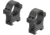 Leupold Open Range Cross-Slot Rings, 30mm High, Matte Black, 180948