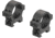 Leupold Open Range Cross-Slot Rings, 30mm Low, Matte Black, 180946