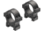 Leupold Open Range Cross-Slot Rings, 30mm Medium, Matte Black, 180947