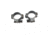 Leupold Rifle Scope Mount Rings, 30mm, Ruger M77, Medium, Matte Black 51041