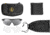 Leupold Sentinel Shooting Glasses, Matte Black Frame, Shadow Gray Flash Lens, 182669