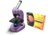Levenhuk 1280x NG Microscope, Amethyst, with Levenhuk See All Prepared Slides Set