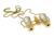 Levenhuk Broadway 325F Opera Glasses, Silver, with LED Light and Chain