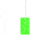 Lewis N Clark Plastic Neon Luggage Tag, Green 7470GRN