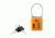 Lewis N Clark Travel Sentry Combo Lock with Keys, Orange TSA44ONG