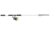 Lew's MACH 1 Spinning Rod, 7ft 2in, 2-PC IM7 Graphite Rod w/ Medium-Heavy  and Fast, Winn Dri-Tac Split-Grip, Graphite Skeletal Reel Seat, White/Black/Green, M172MHS-2